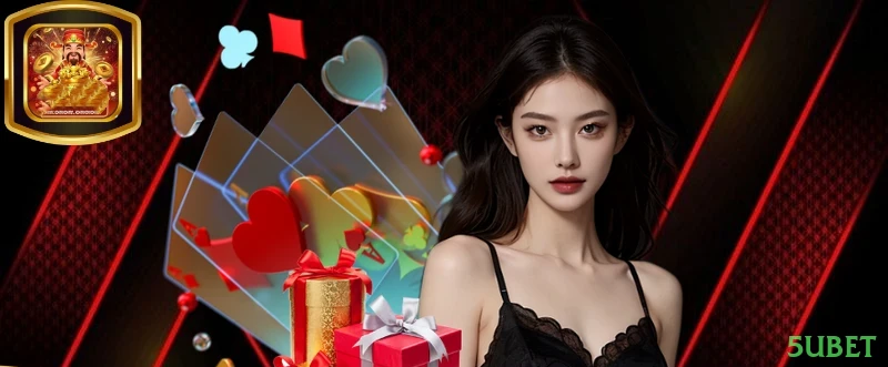 Imagem promocional do cassino online da 5ubet mostrando jogos ao vivo